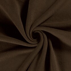 Antipilling Fleece *Marie* Uni - dunkelbraun