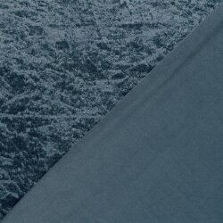 Pannesamt *Marie* Uni - jeansblau