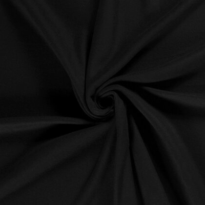 Baumwollfleece *Marie* - schwarz
