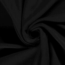 Baumwollfleece *Marie* - schwarz