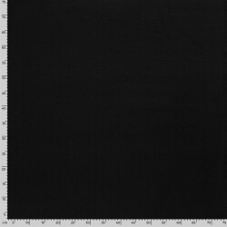 Baumwollfleece *Marie* - schwarz