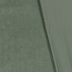 Stretch Frottee *Marie* - dunkel altmint