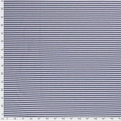 Baumwolljersey Glücksstreifen 5mm - jeansblau