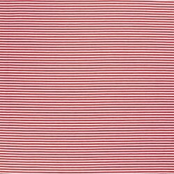 Baumwolljersey Glücksstreifen 5mm - rot