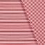 Baumwolljersey Glücksstreifen 5mm - rot