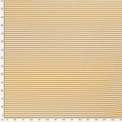 Baumwolljersey Glücksstreifen 5mm - senf