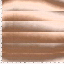 Baumwolljersey Glücksstreifen 5mm - rost
