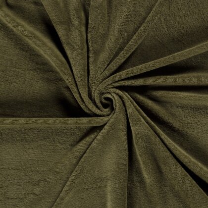 Bambus Frottee Uni *Marie* - olive