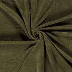 Bambus Frottee Uni *Marie* - olive