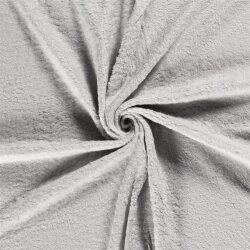 Baumwoll Teddy *Marie* satin grau