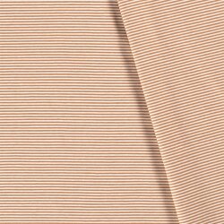 Baumwolljersey Mini Streifen 3mm *Bibi* - soft koralle