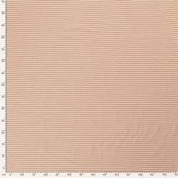 Baumwolljersey Mini Streifen 3mm *Bibi* - soft koralle