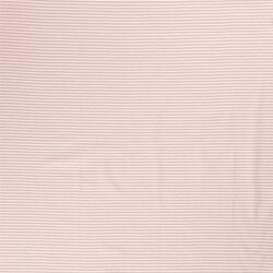 Baumwolljersey Mini Streifen 3mm *Bibi* - altrosa