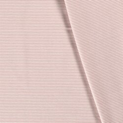 Baumwolljersey Mini Streifen 3mm *Bibi* - altrosa