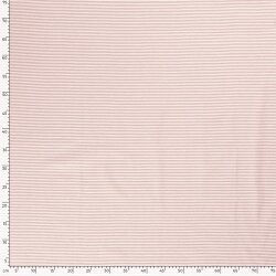 Baumwolljersey Mini Streifen 3mm *Bibi* - altrosa