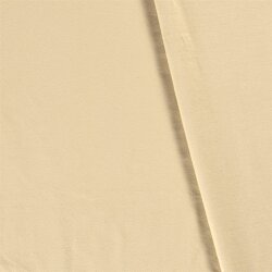 Baumwolljersey *Bibi* Uni -  hell beige