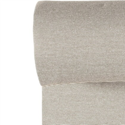 Strickbündchen Streifen *Bibi* - taupe