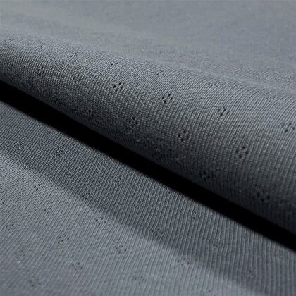 Feinstrickjersey *Bibi* Lochmuster - indigo