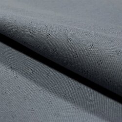 Feinstrickjersey *Bibi* Lochmuster - indigo