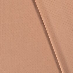 Feinstrickjersey *Bibi* Lochmuster - soft koralle