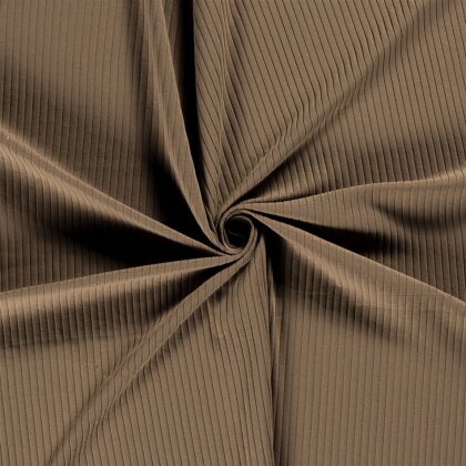 Rippenjersey *Bibi* Uni - taupe
