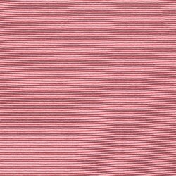 Baumwolljersey  Streifen 3mm - rot