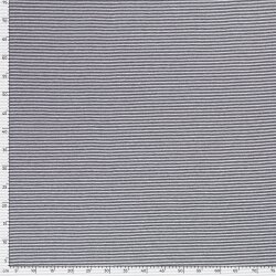 Baumwolljersey  Streifen 3mm - dunkelblau