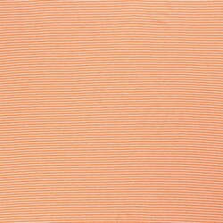 Baumwolljersey  Streifen 3mm - orange