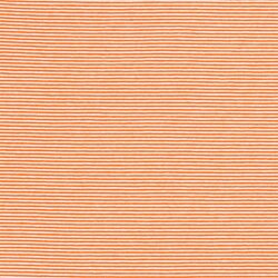 Baumwolljersey  Streifen 3mm - orange