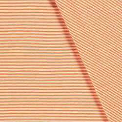 Baumwolljersey  Streifen 3mm - orange