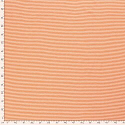 Baumwolljersey  Streifen 3mm - orange