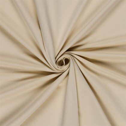 French Terry Uni *Gaby* Bio~Organic - hellbeige