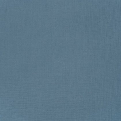 Musselin Uni *Gaby* Bio~Organic - schattenblau