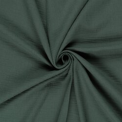 Musselin Uni *Gaby* Bio~Organic - grünblau