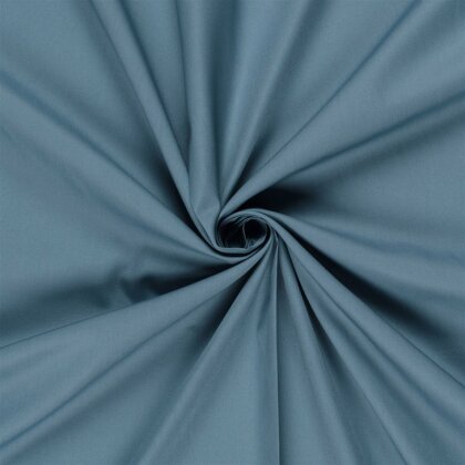 Baumwollpopeline Uni *Gaby* Bio~Organic - schattenblau
