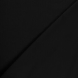 Baumwollpopeline Uni *Gaby* Bio~Organic - schwarz