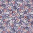 Wintersweat Digital buntes Blumenfeld - dunkelblau