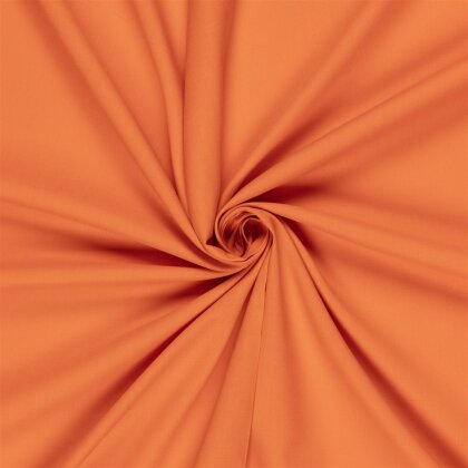 Baumwollstoff Cretonne Premium *Marie* Uni - orange
