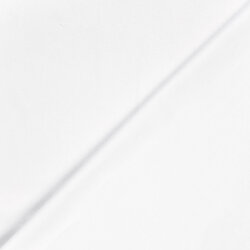 Baumwollstoff Cretonne Premium *Marie* Uni - weiss