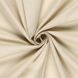 Baumwollstoff Cretonne Premium *Marie* Uni - hellbeige