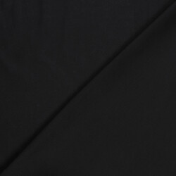 Baumwollstoff Cretonne Premium *Marie* Uni - schwarz