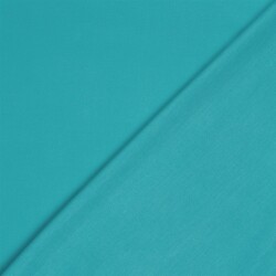 Baumwollstoff Cretonne Premium *Marie* Uni - wasserblau