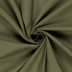 Baumwollstoff Cretonne Premium *Marie* Uni - oliv