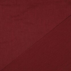 Leinen vorgewaschen *Vera* Uni - dunkel weinrot