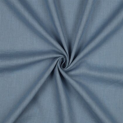 Leinen vorgewaschen *Vera* Uni - rauchblau