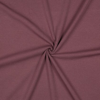 Rippenjersey *Vera* - aubergine