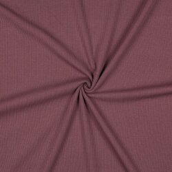 Rippenjersey *Vera* - aubergine