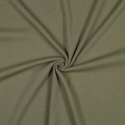 Rippenjersey *Vera* - dunkeloliv