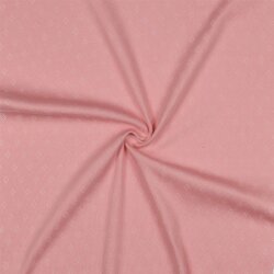 Feinstrickjersey *Vera* Lochmuster - quarzrosa