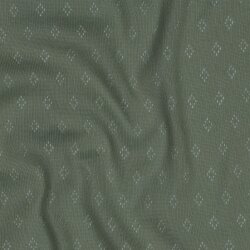 Feinstrickjersey *Vera* Lochmuster - altgrün